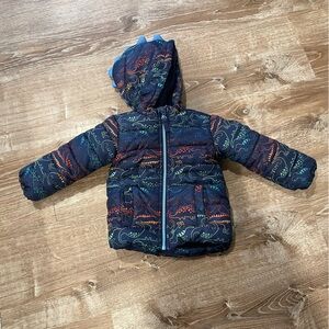 Little Me Dino Puffer Coat